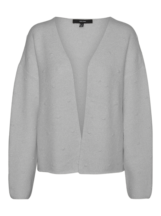 VMFOAM Cardigan - Light Grey Melange