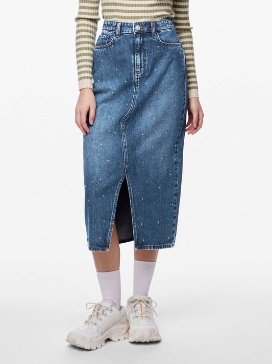 PCSKY Skirt - Medium Blue Denim